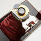 Ansco #4 Vintage red bellows camera w/Wollensak brass lens, Still works