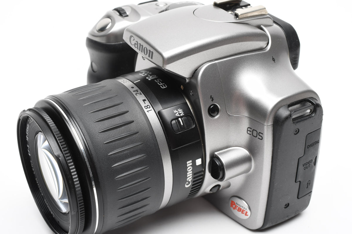 Canon EOS Digital Rebel 6.3MP DSLR w/18-55mm, Batt+Charger+CF+Manuals, Great