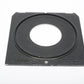 Toyo View lens board 95x100mm w/#1 Copal 35mm opening, clean