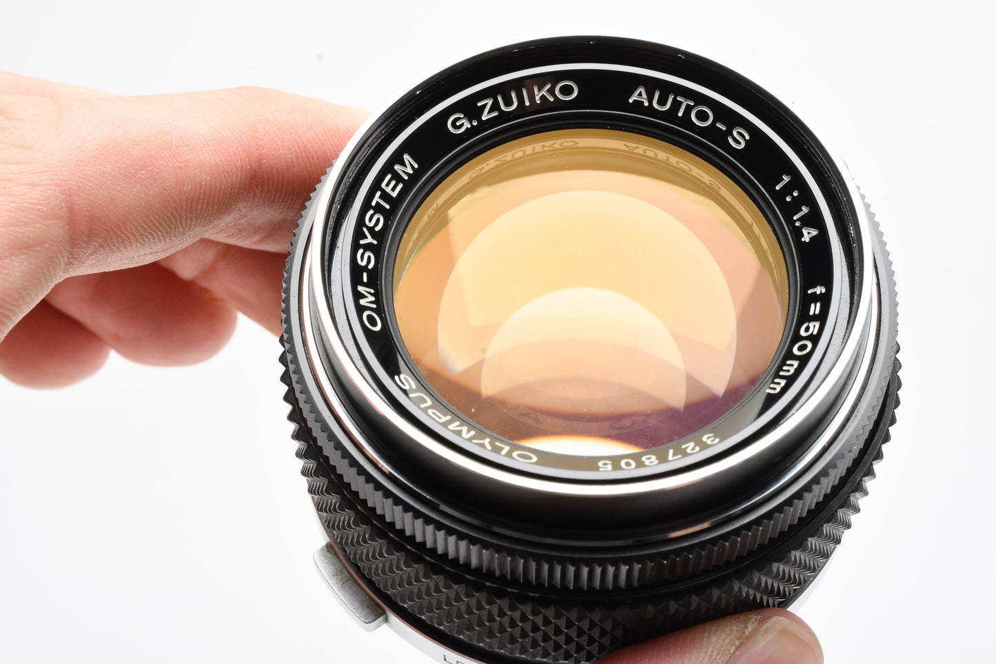 Olympus OM Zuiko 50mm f1.4 Prime lens, UV+Caps, Mint-