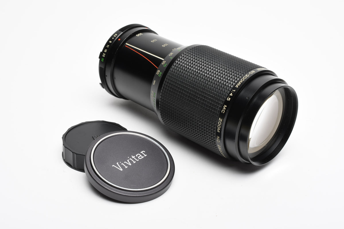 Vivitar 80-200mm f4.5 MC Zoom Tele zoom lens for Minolta MD, Great