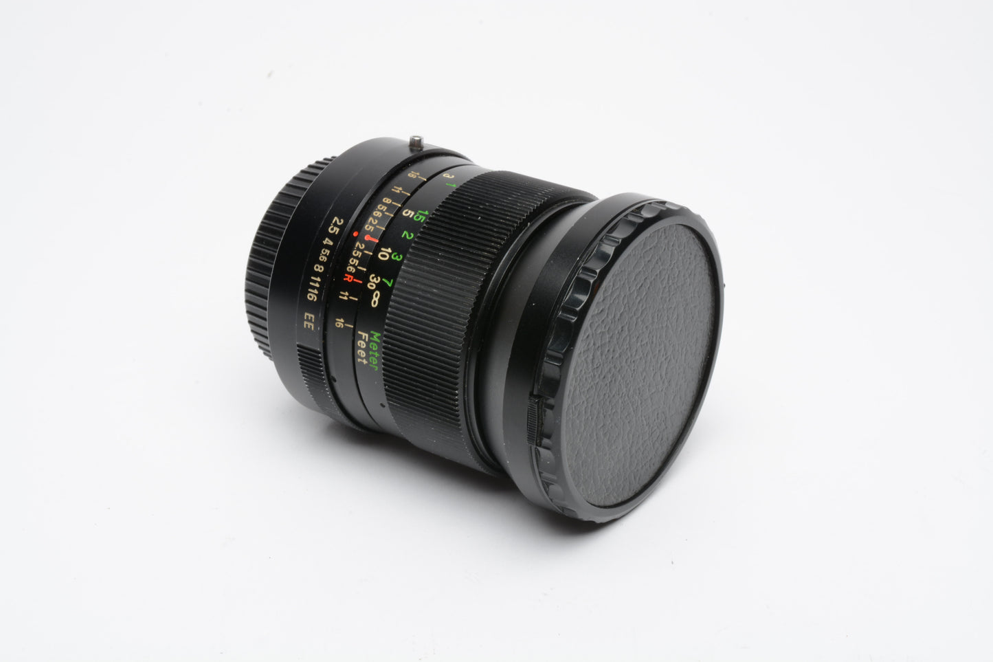 Vivitar 28mm F2.5 wide angle lens for Konica AR Mount Lens, caps