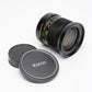 Vivitar 28mm F2.5 wide angle lens for Konica AR Mount Lens, caps