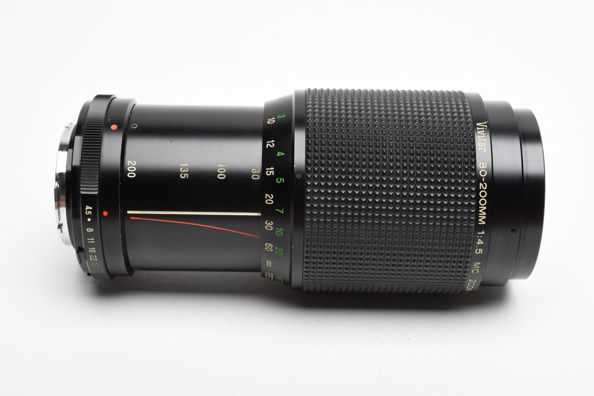 Vivitar 80-200mm f4.5 MC Zoom Tele zoom lens for Minolta MD, Great