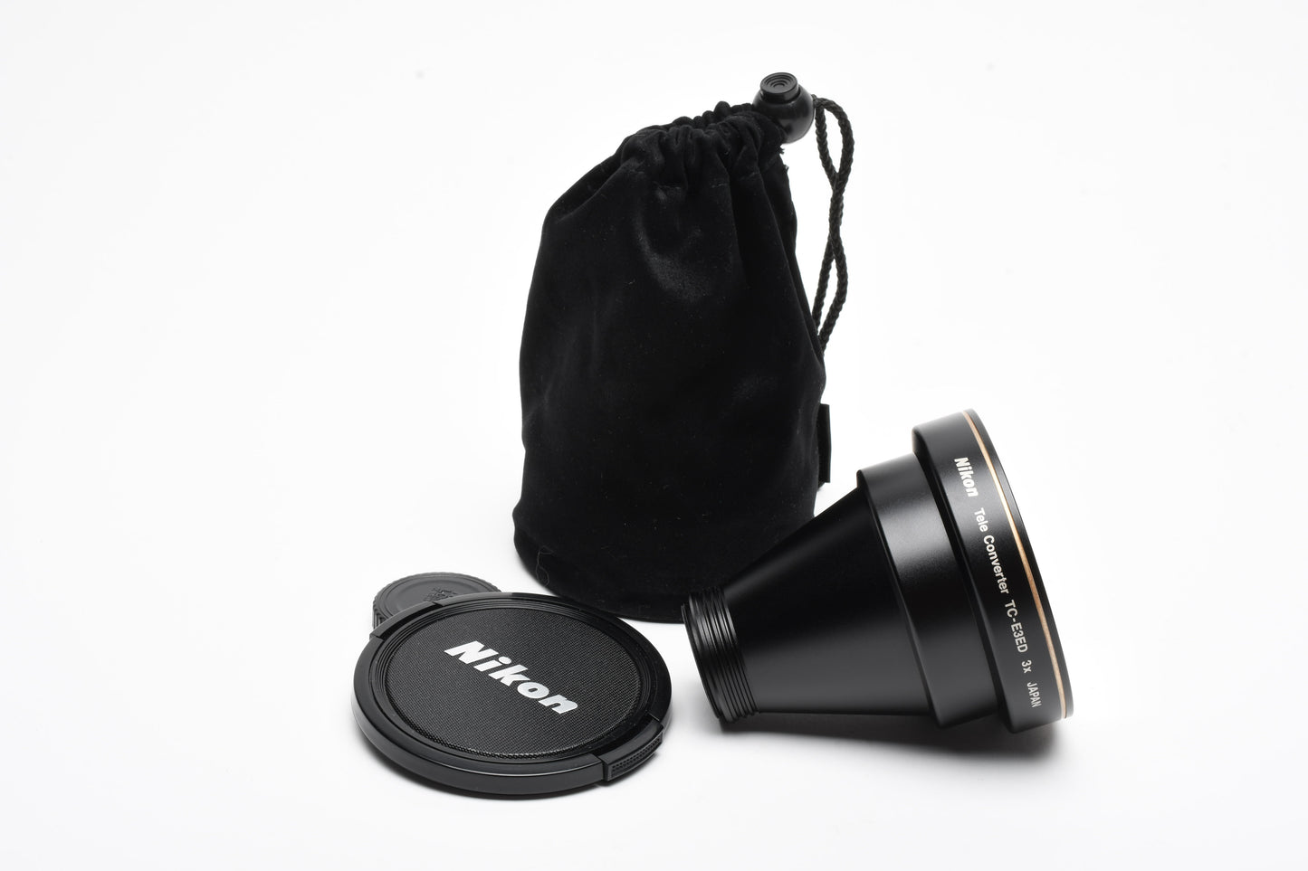 Nikon TC-E3ED 3X Tele Converter Lens, Caps+Pouch, Mint-