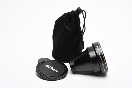 Nikon TC-E3ED 3X Tele Converter Lens, Caps+Pouch, Mint-