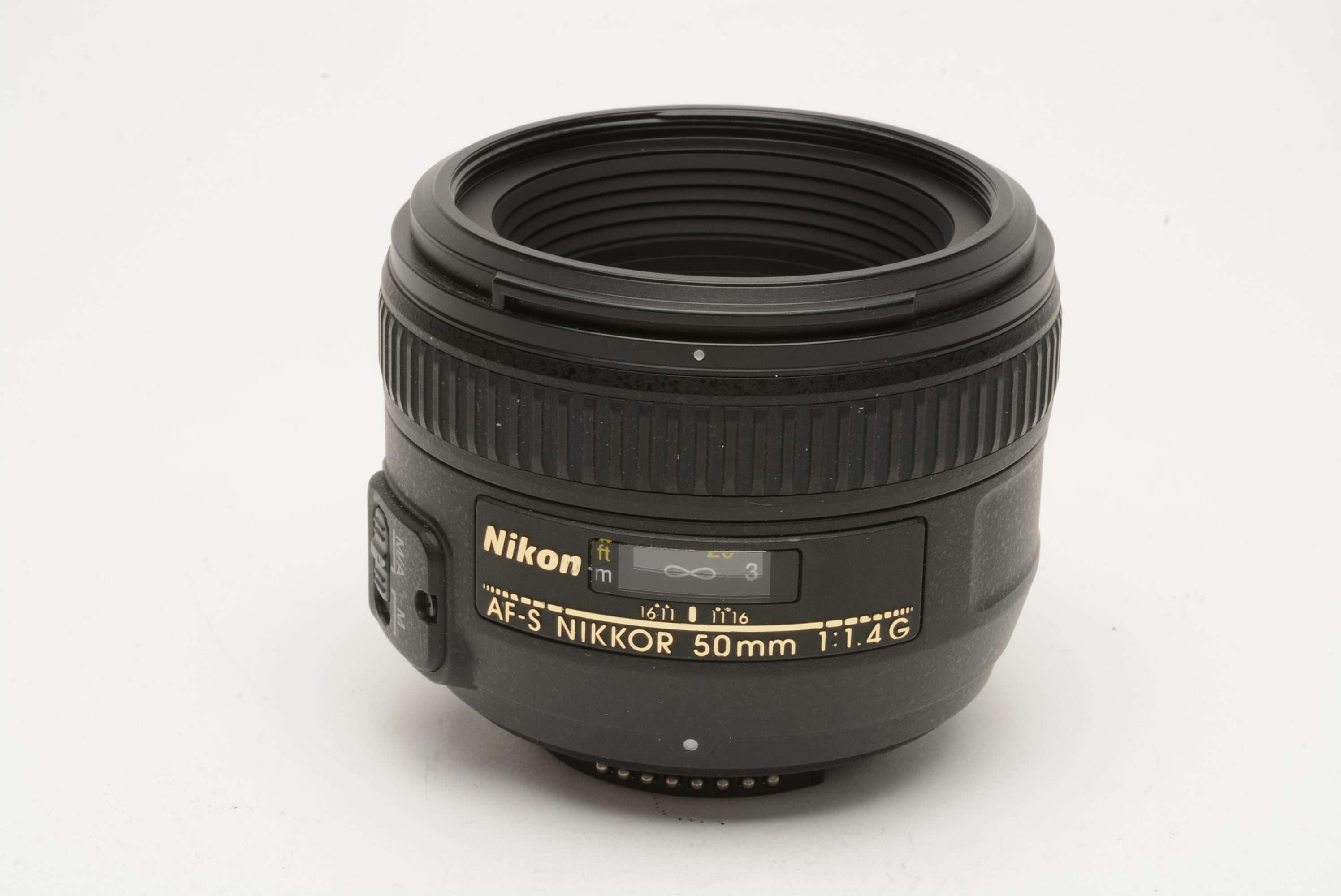 Nikon AF-S Nikkor 50mm f1.4G Lens, boxed, USA MFR #2180 Hood+caps+ ...