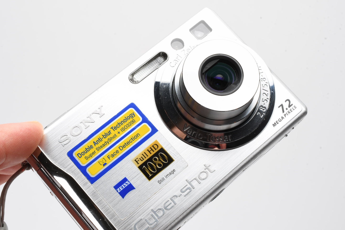 Sony DSC-W80 7.2MP Digital Point&Shoot camera, case+batt+charger, Tested