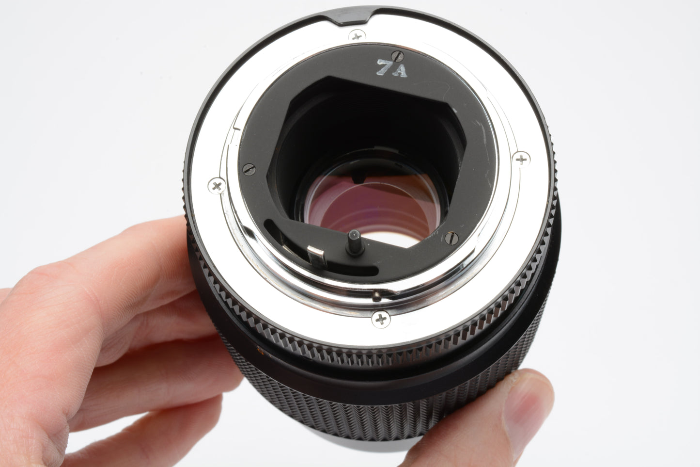 Konica Hexar 135mm f3.5 portrait lens for Konica AR Mount Lens, caps, case, UV