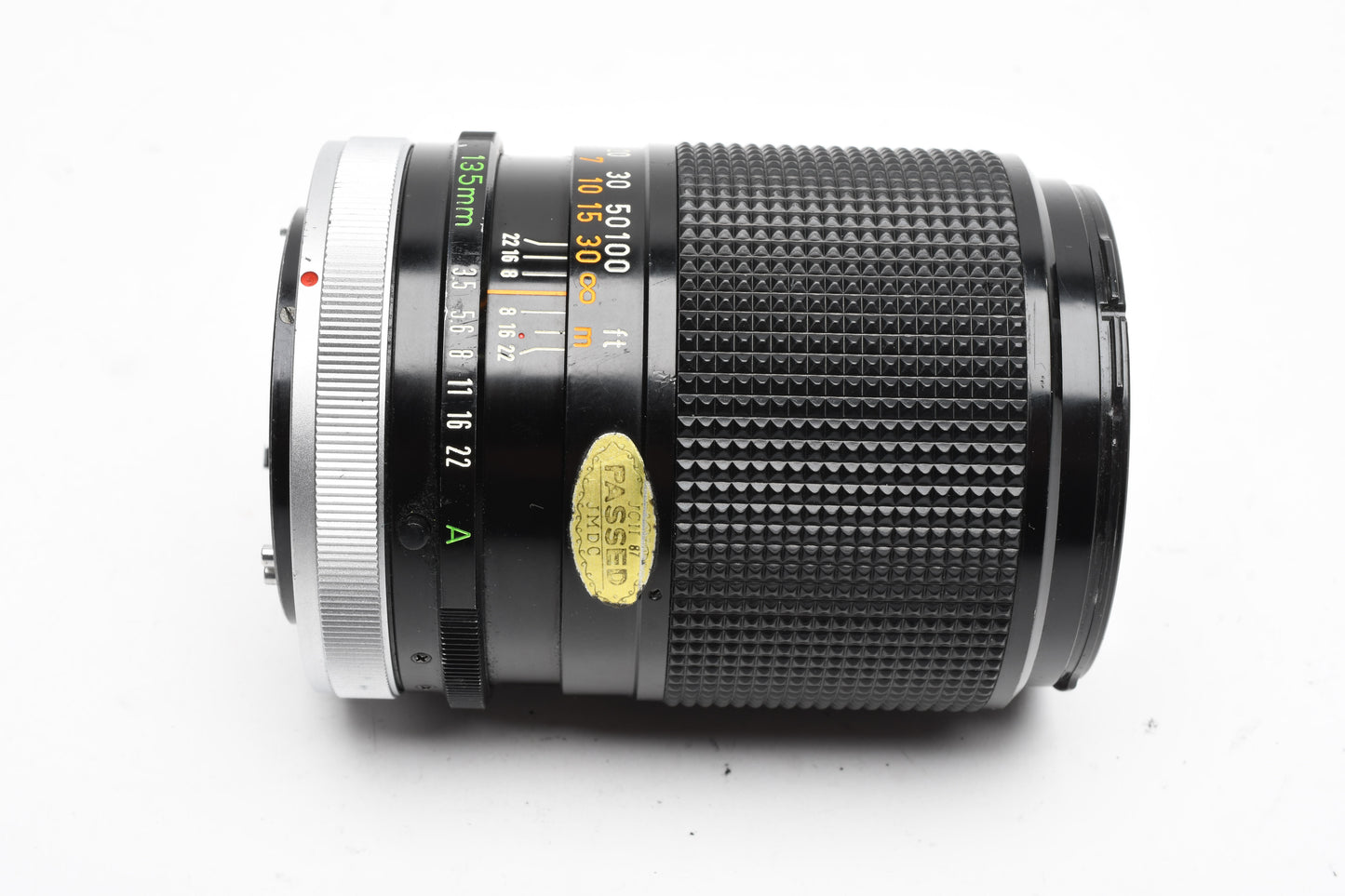 Canon 135mm F3.5 S.C. FD lens, caps, clean and sharp