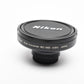 Nikon WC-E63 .63X Wide Converter Lens, Caps+Pouch, Mint-