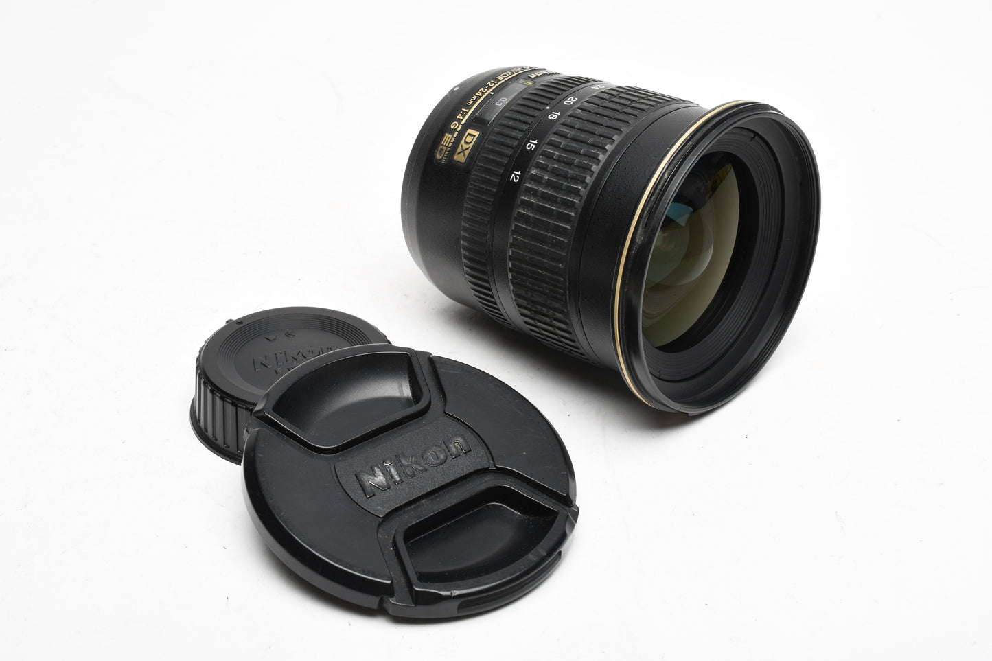 Nikon AF-S Nikkor 12-24mm f4G ED DX w/Caps, Good!