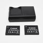 Canon PowerShot black SX410 IS digital Point&Shoot w/2batts + Case