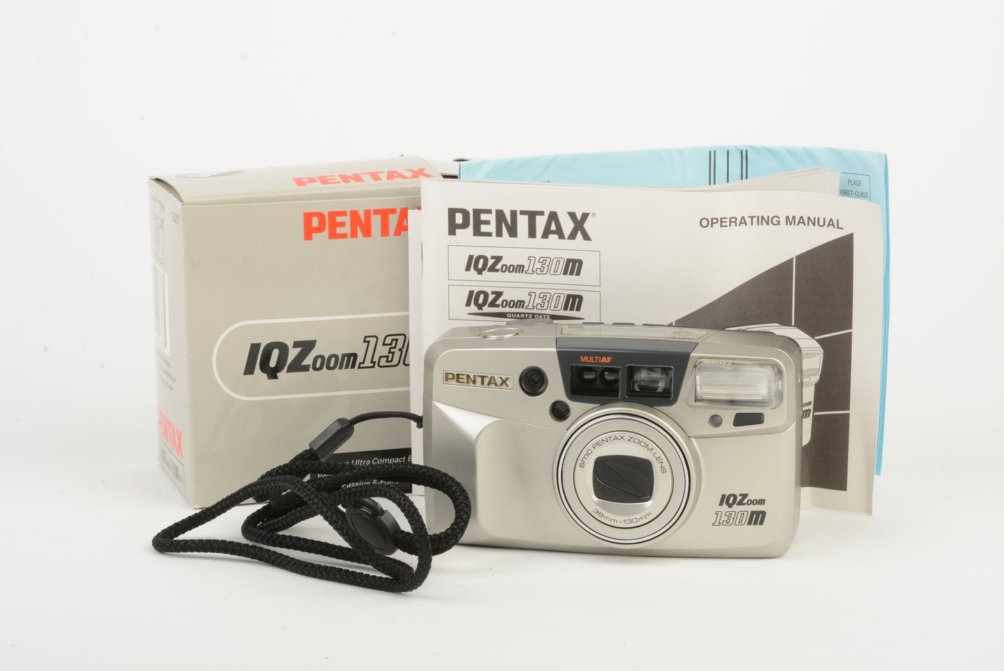 Pentax IQZoom 130M QD Pano 35mm Point&Shoot, tested, nice, clean, boxed