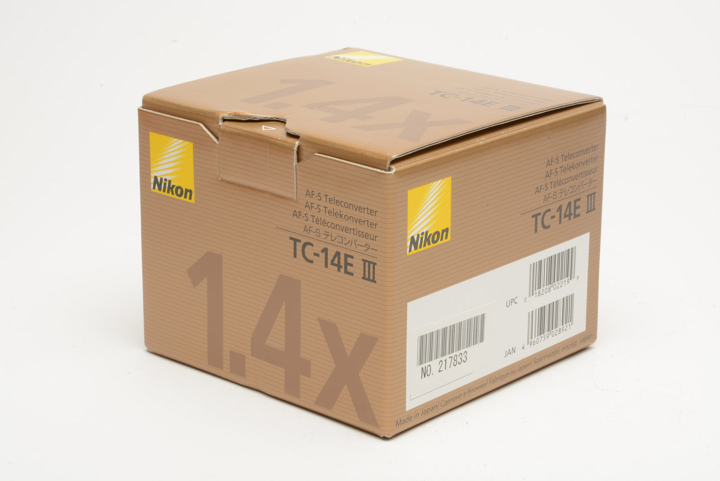 Nikon TC-14E III AF-S 1.4X Teleconverter, very clean, barely used, boxed