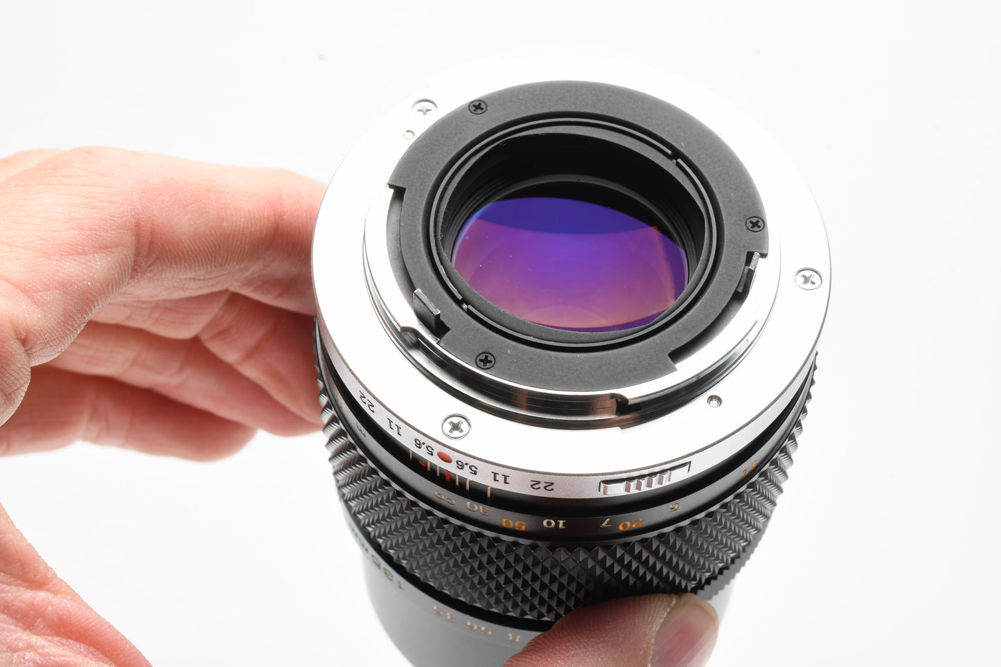 Olympus OM Zuiko 135mm f3.5 Portrait lens, Caps+Case, Mint-