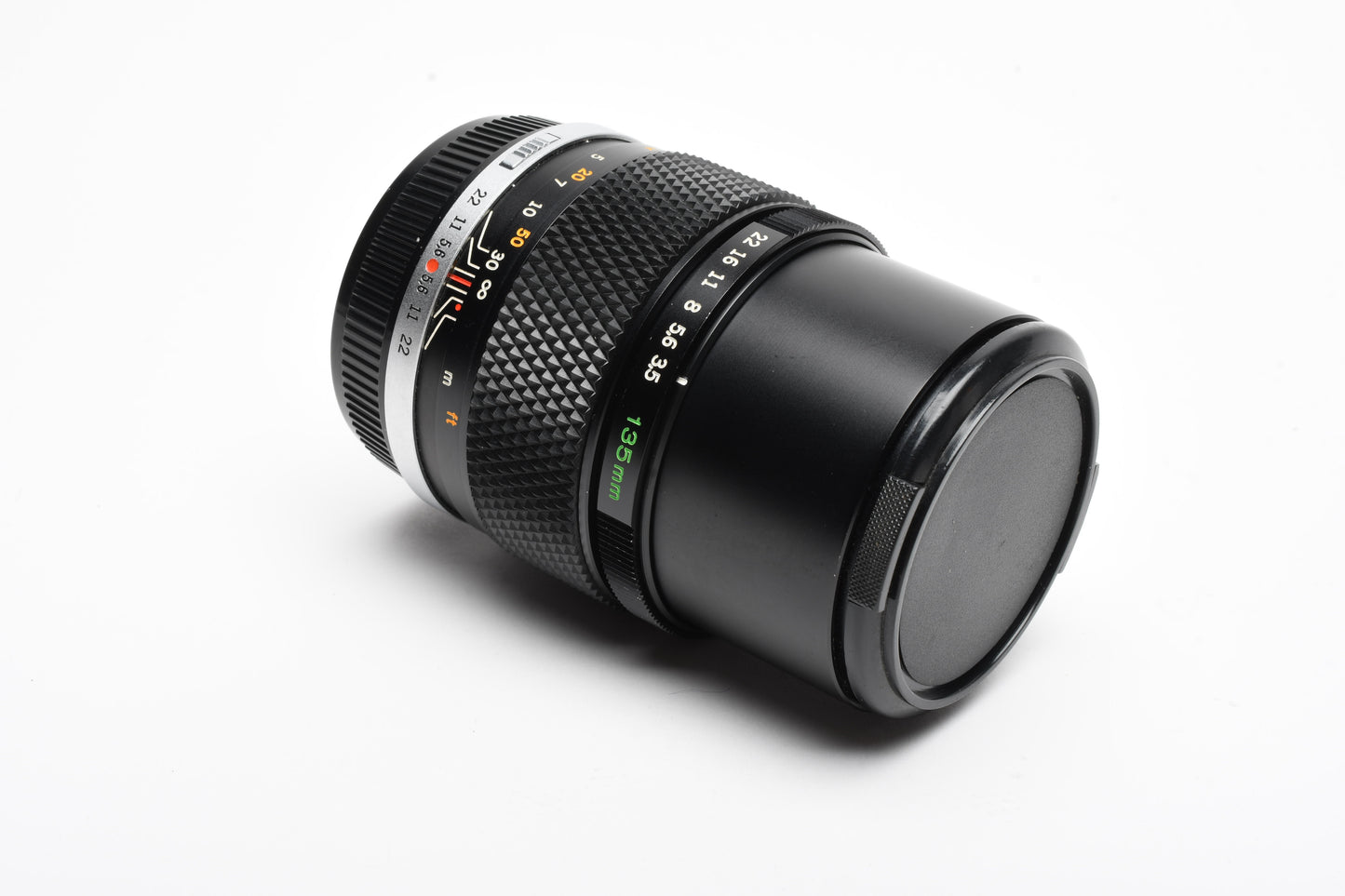 Olympus OM Zuiko 135mm f3.5 Portrait lens, Caps+Case, Mint-