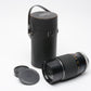 Tele Lentar 200mm f3.5 Telephoto zoom lens Minolta MD Mount, Caps, Case, Tested