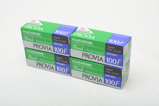 4X Fuji Provia 100f RDP III 120 film - Expired 11/2004