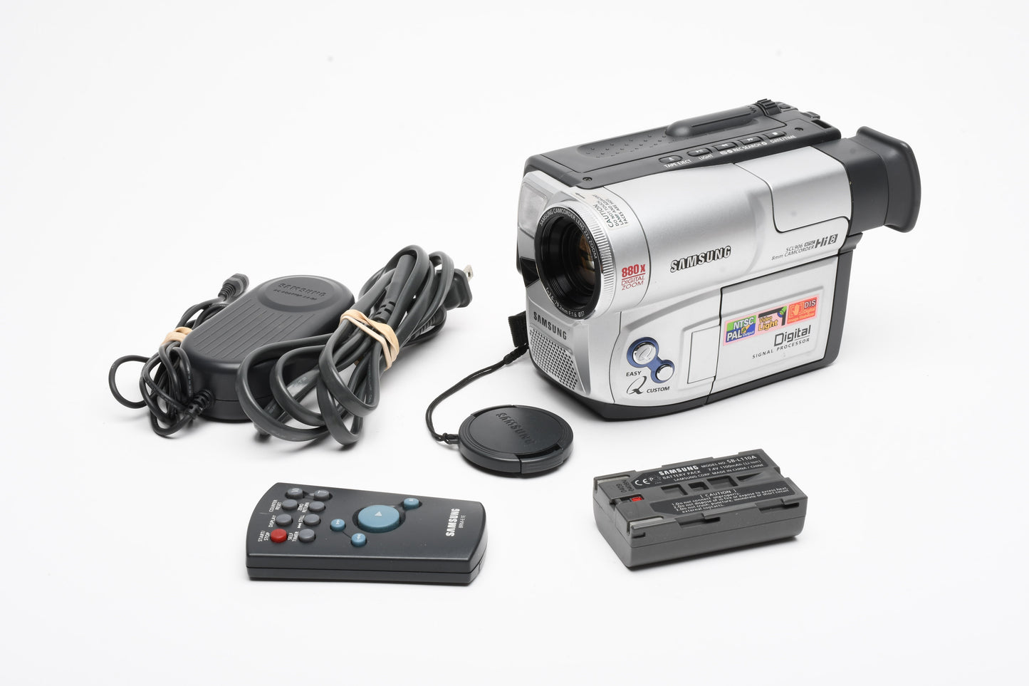 Samsung SCL906 Hi8 Video Camcorder, Tested, batt+AC+remote, Great!