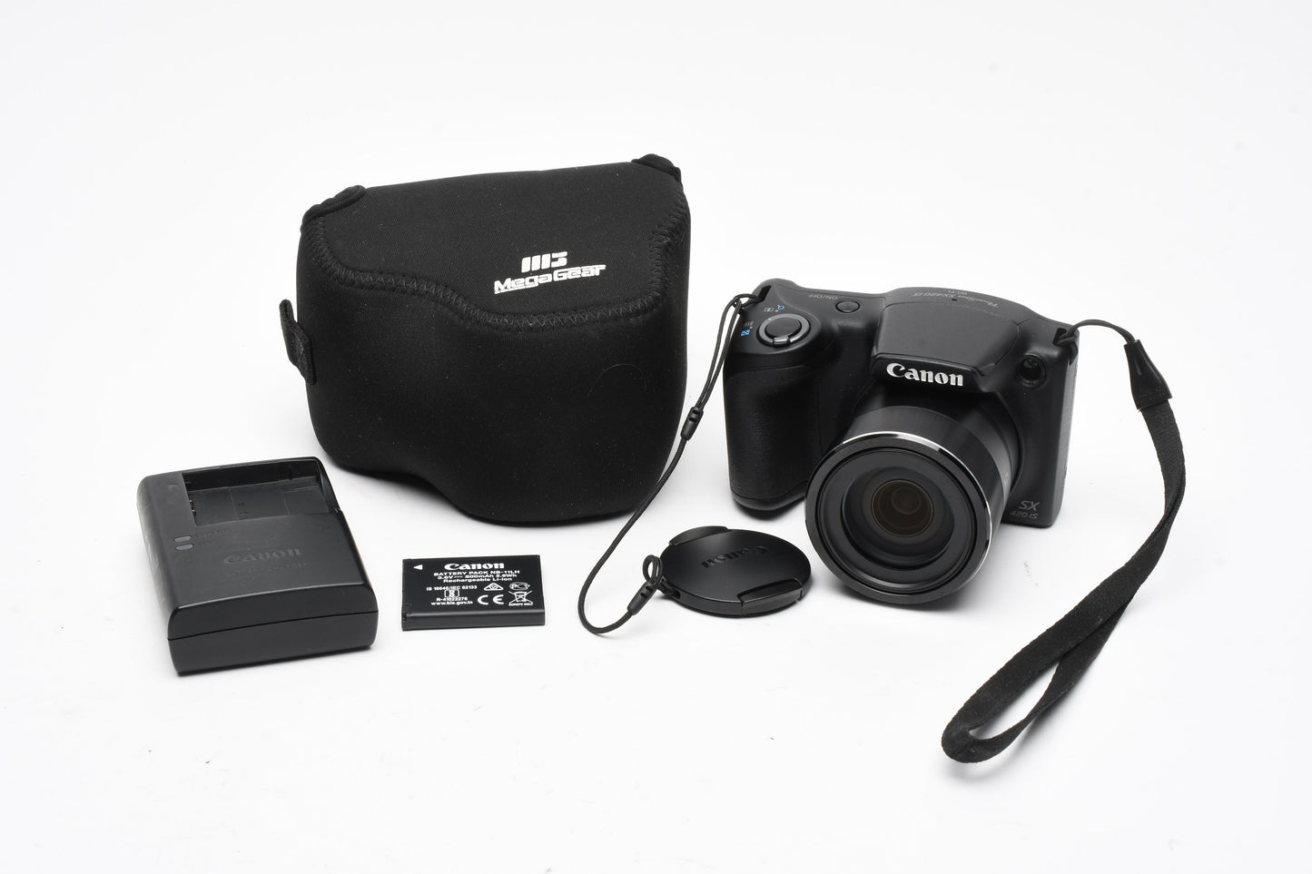 Canon Powershot SX420 IS 20MP 42X IS Digital Point&Shoot w/Batt+Charger+Case