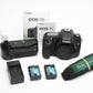 Canon EOS 7D 18MP DSLR body w/2batts, charger, grip, strap, 13K Acts!