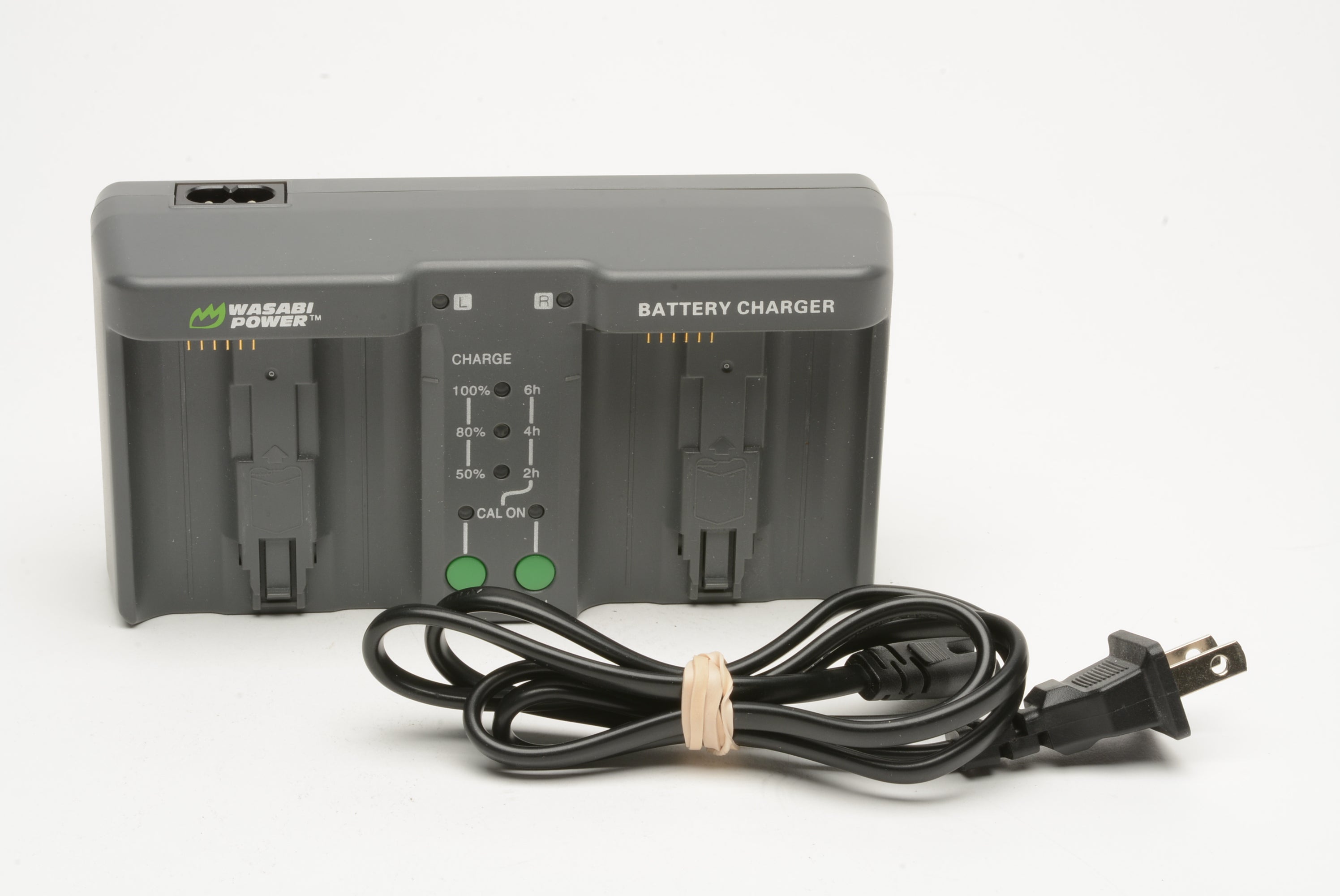 Wasabi Power Dual Battery Charger LCH-DC-ENEL18 Nikon MH-26, MH