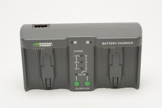 Wasabi Power Dual Battery Charger LCH-DC-ENEL18 MH-26, MH-26aAK, EN-EL18, EN-EL18a