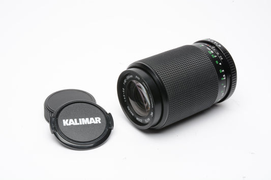 Kalimar 80-200mm f4.5-5.6 zoom Minolta MD Mount, Caps, Tested, Clean