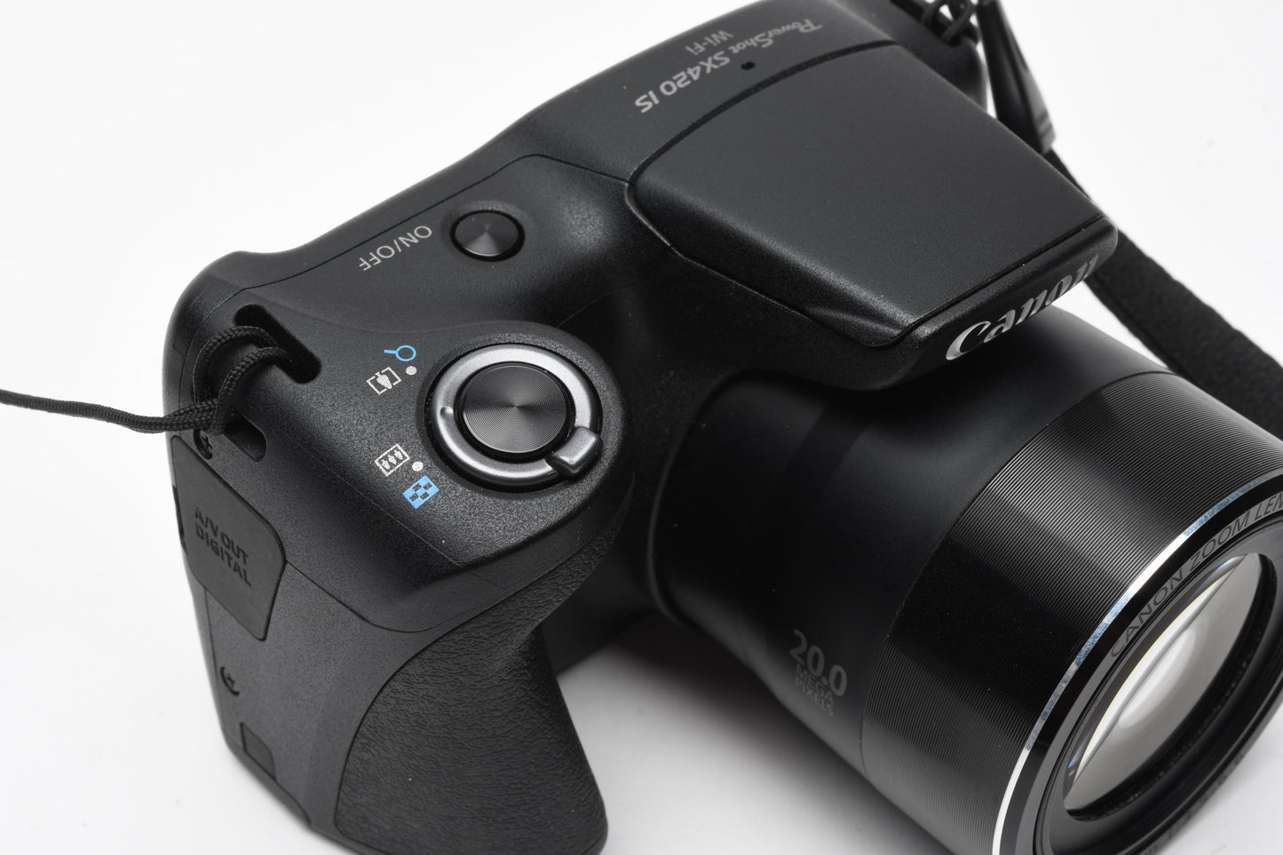 Canon Powershot SX420 IS 20MP 42X IS Digital Point&Shoot w/Batt+Charger+Case