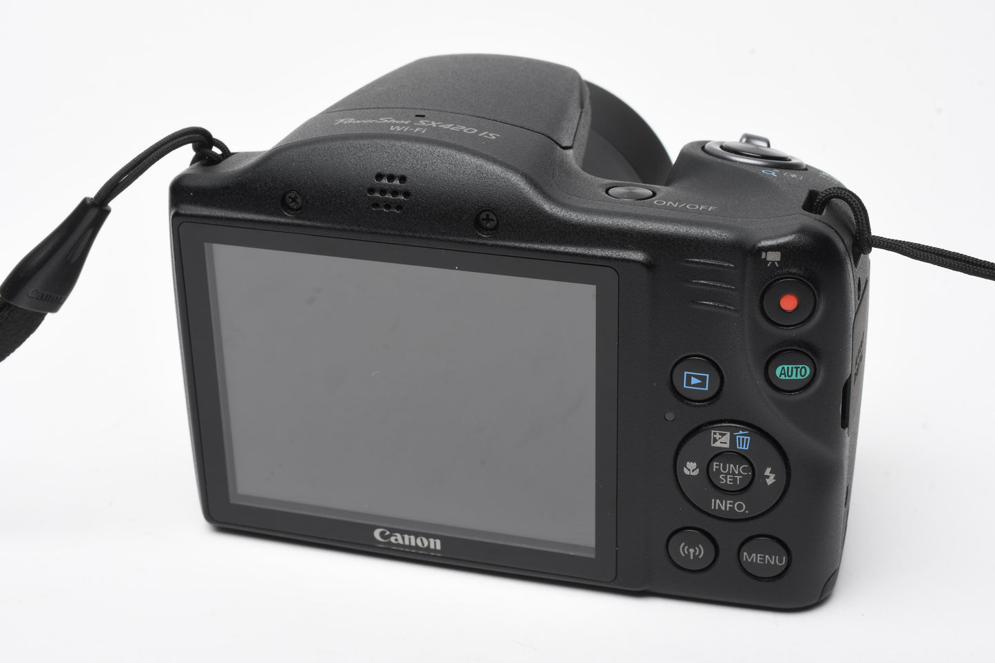 Canon Powershot SX420 IS 20MP 42X IS Digital Point&Shoot w/Batt+Charger+Case