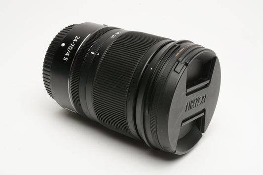 Nikon Nikkor Z 24-70mm f4 S zoom lens +Caps+UV, Nice and clean