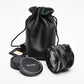 Vivitar 28mm f2.8 wide angle lens for Nikon F Mount, caps, pouch, clean