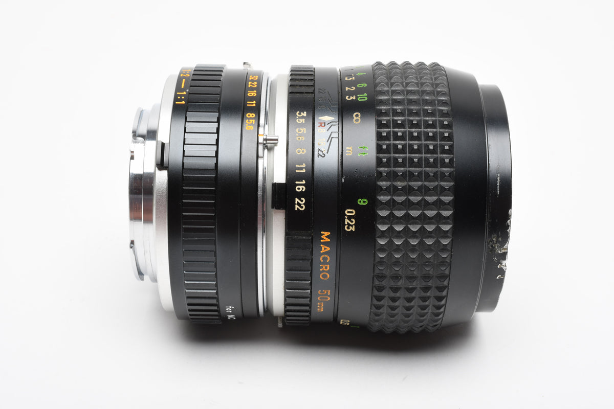 Minolta MC Rokkor-X 50mm f3.5 Macro lens w/ 1:1 Extension tube, Sharp!