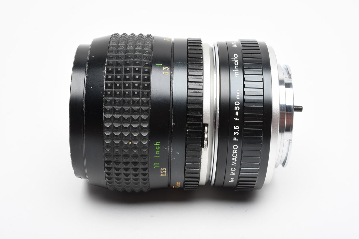 Minolta MC Rokkor-X 50mm f3.5 Macro lens w/ 1:1 Extension tube, Sharp!