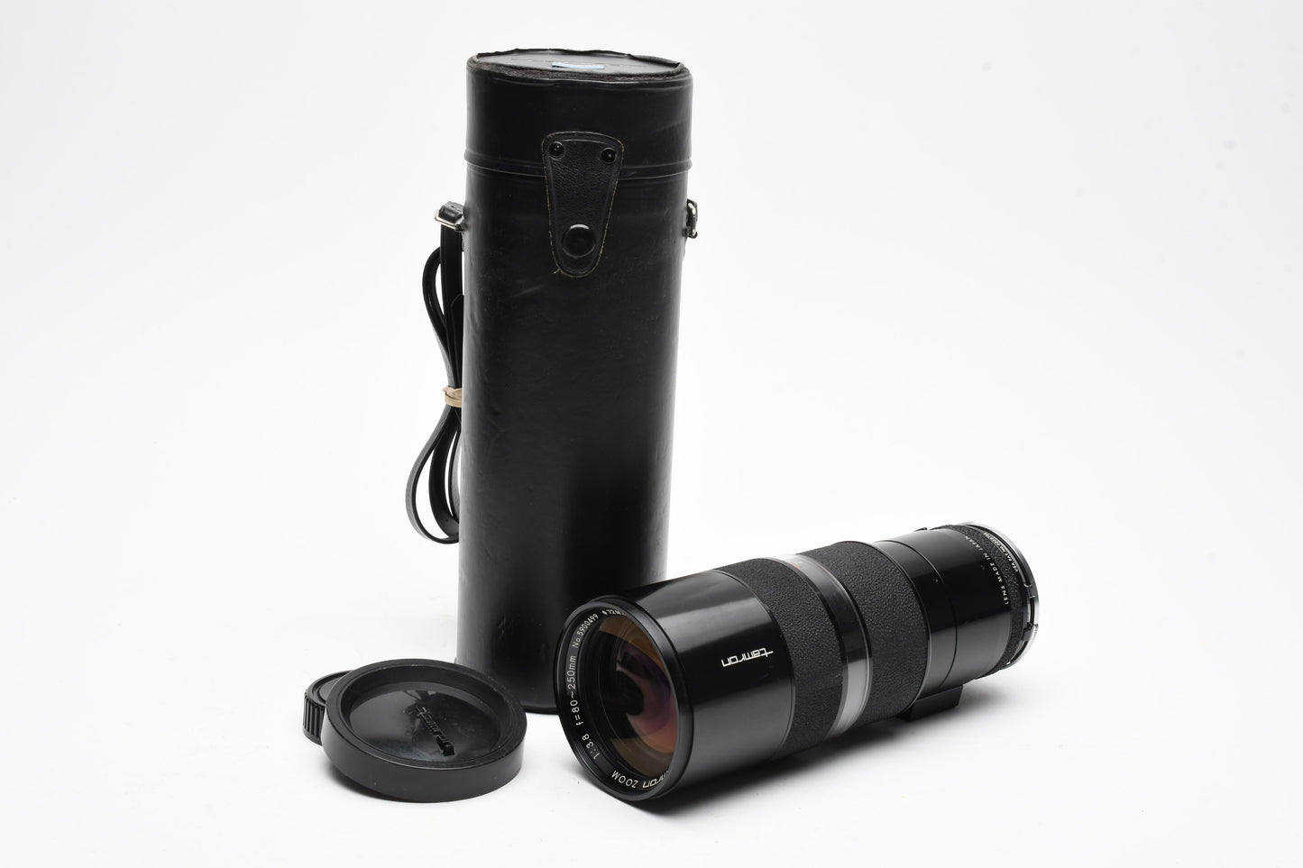 Tamron 80-250mm f3.8 BBAR Multi C. w/Nikon Adaptall, Caps+Case