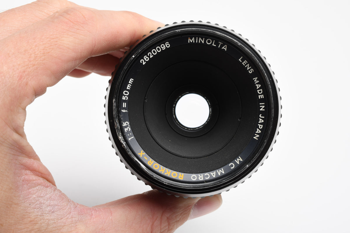 Minolta MC Rokkor-X 50mm f3.5 Macro lens w/ 1:1 Extension tube, Sharp!