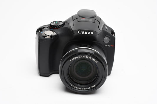Canon Powershot SX40HS 12.1MP Digital Point&Shoot, Case, Great!