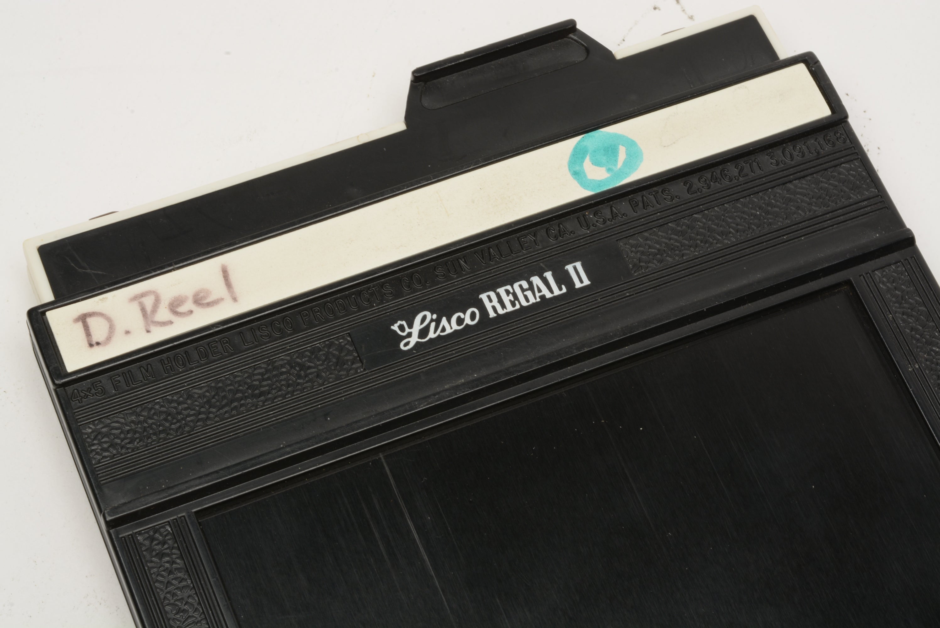 Lisco Regal II 4x5 sheet film holder, nice & clean w/Dark slides