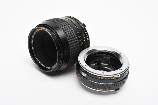 Minolta MC Rokkor-X 50mm f3.5 Macro lens w/ 1:1 Extension tube, Sharp!