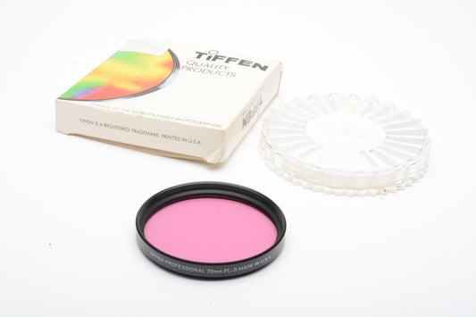 Tiffen 72mm FL-D filter, very clean