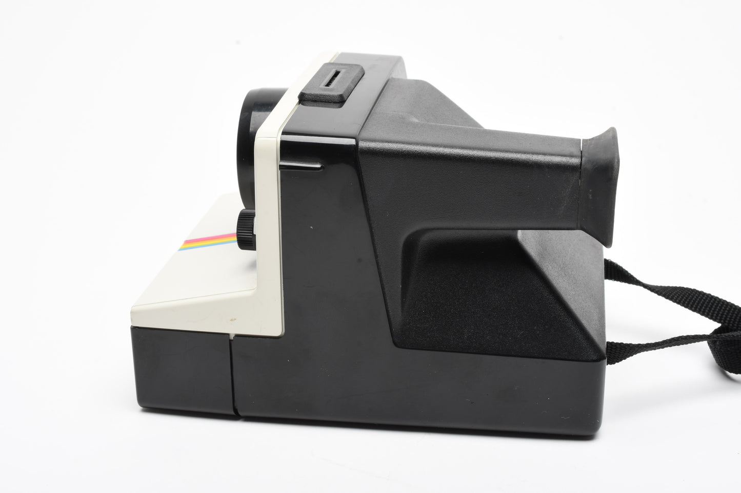 Polaroid One Step Land Instant camera w/rainbow stripe, Electronic Flash, Great