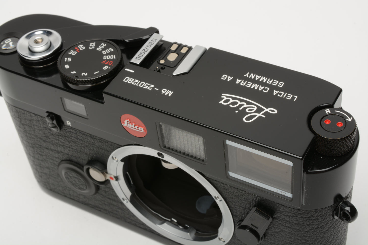 Leica M6 0.72 TTL Millennium Black Paint Body, Mint- 1280/2000