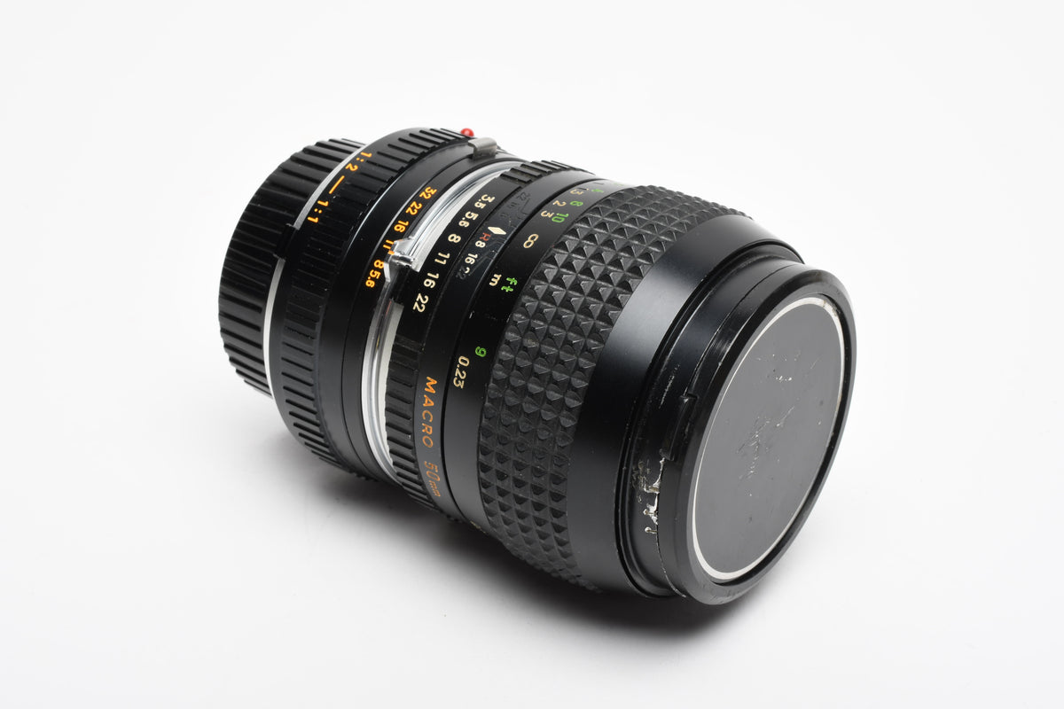 Minolta MC Rokkor-X 50mm f3.5 Macro lens w/ 1:1 Extension tube, Sharp!