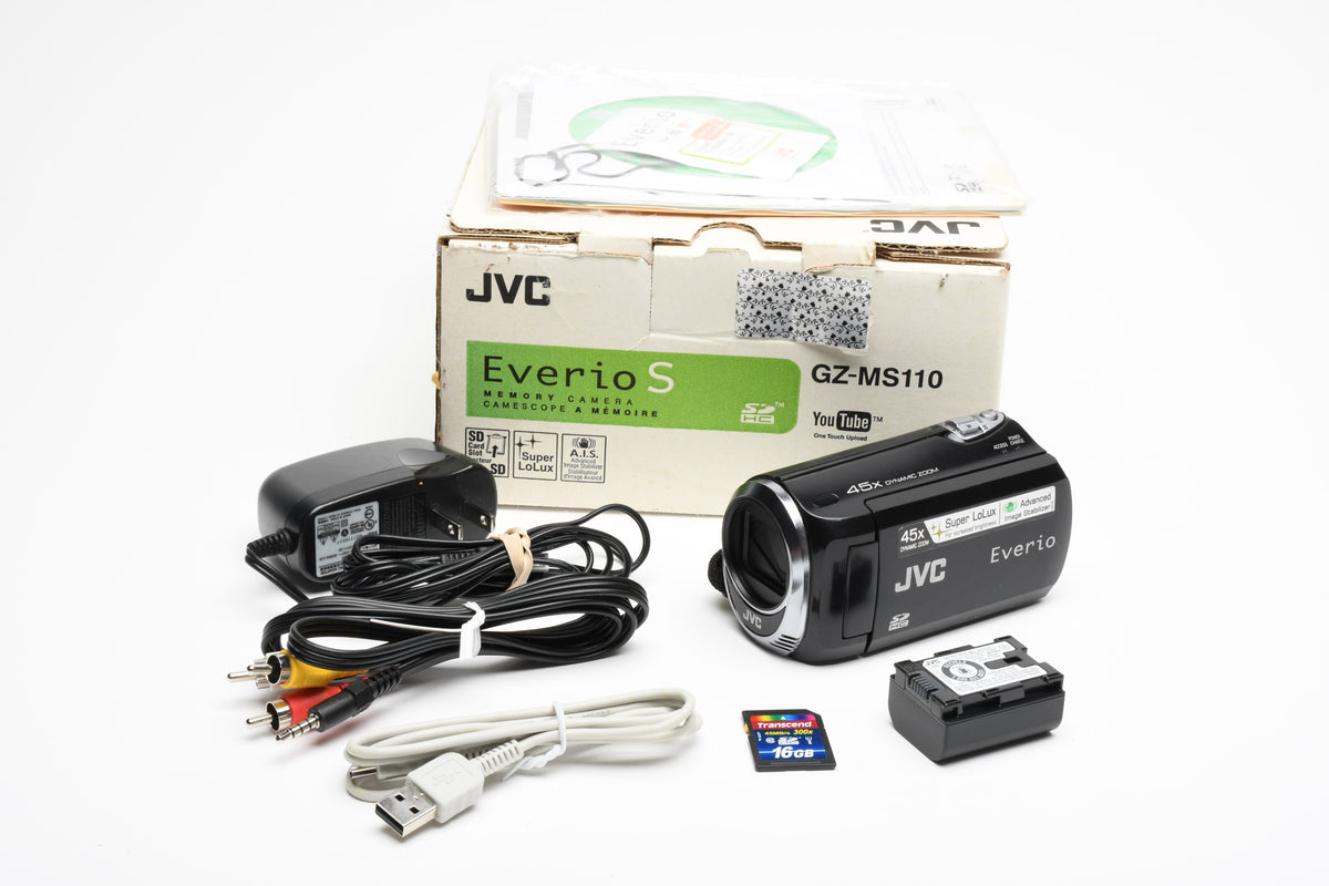 JVC Everio GZ-MS110 Digital Video Camcorder 40x Optical Zoom, Mint- Boxed