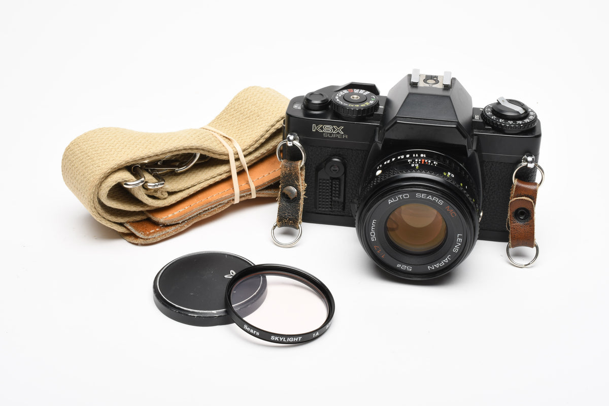 Ricoh Sears KSX Super w/50mm f1.7 lens, New seals, Tested, Great!