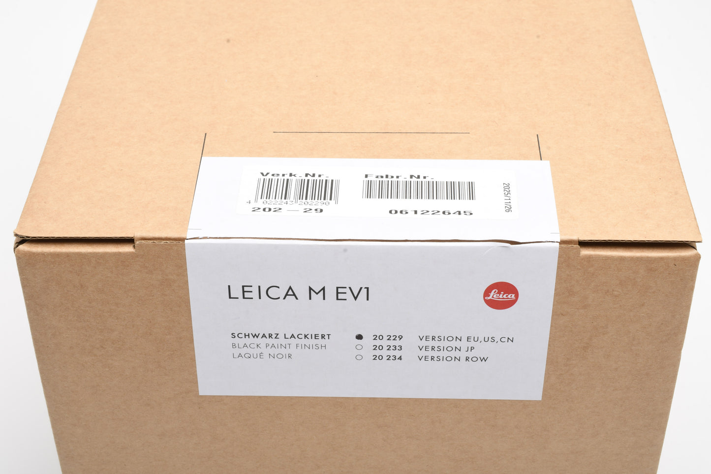Leica M EV1 Mirrorless Camera Body # 20229 NEW, Boxed, USA Warranty