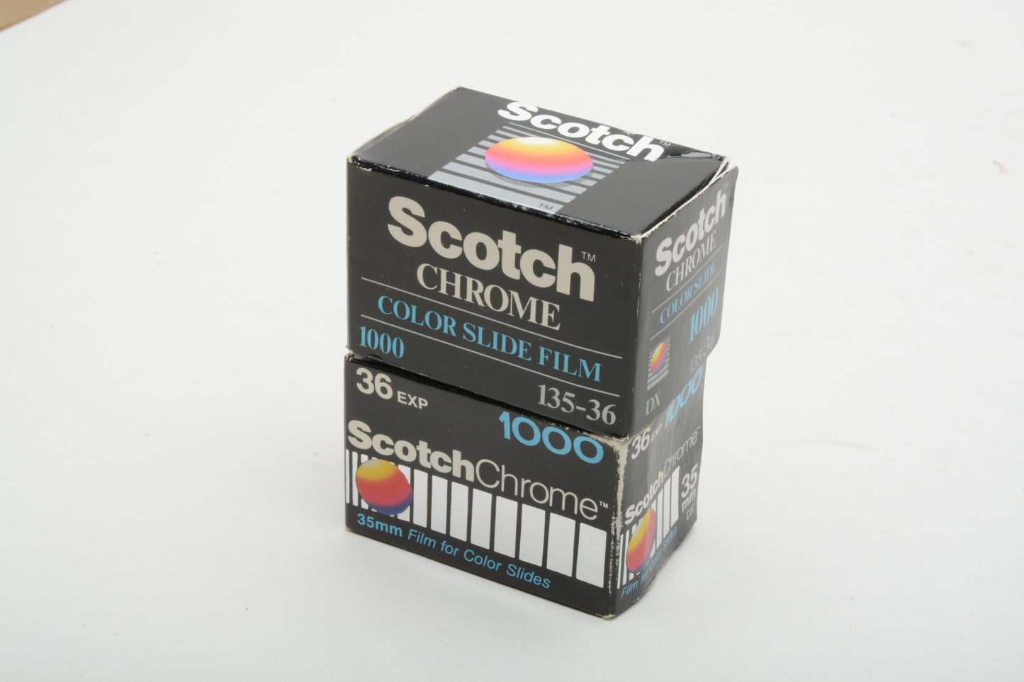 2X Scotch Chrome 135-36exp. 1000ASA E6 35mm film, Expired 1992/1994