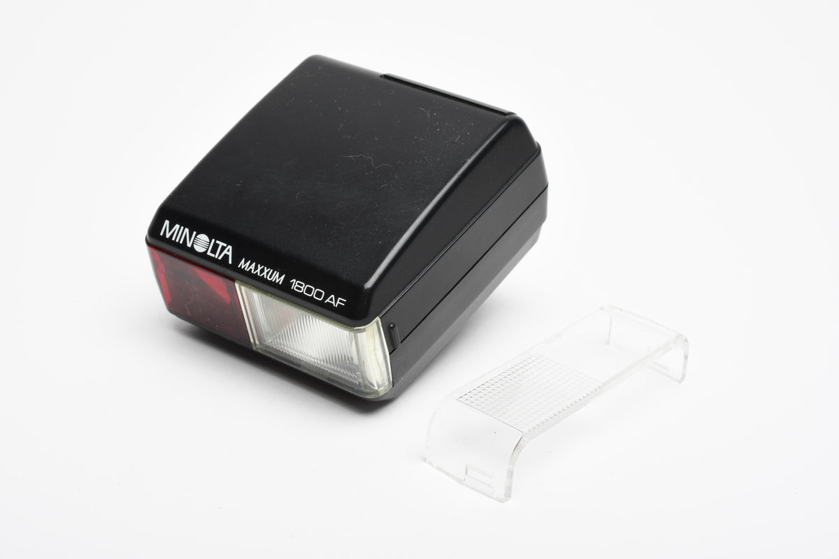 Minolta Maxxum 1800AF Shoe Mount Flash for Maxxum 5000 7000 9000 w/Diffuser