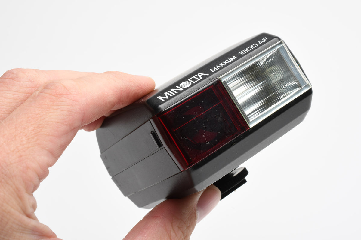 Minolta Maxxum 1800AF Shoe Mount Flash for Maxxum 5000 7000 9000 w/Diffuser